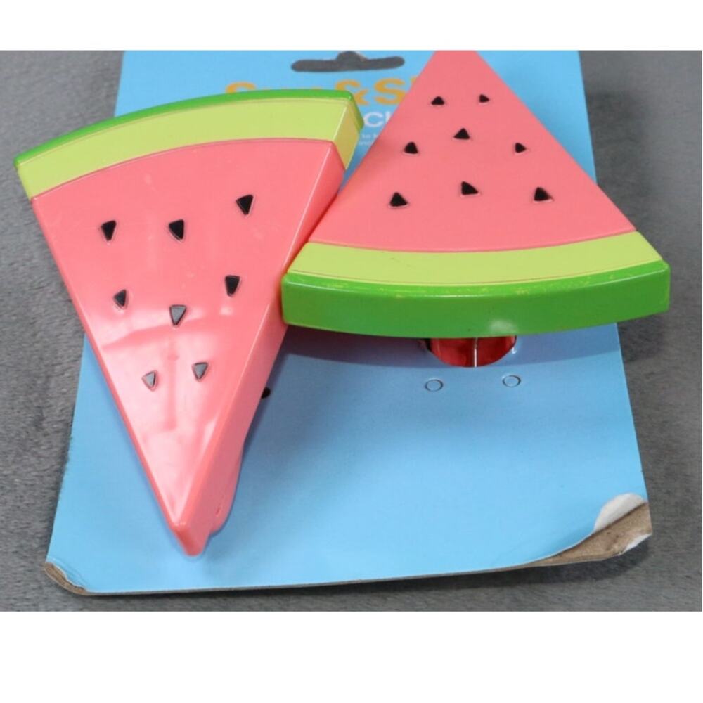 Sun&Sky Watermelon Towel Clips Set of 2 Beach Chair Towel Holders CVS 4.6 inch